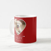 Personalized Dog Photo コーヒーマグカップ (正面左)