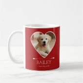 Personalized Dog Photo コーヒーマグカップ (左)