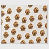 Personalized Dog Photo  ラッピングペーパー (フラット)