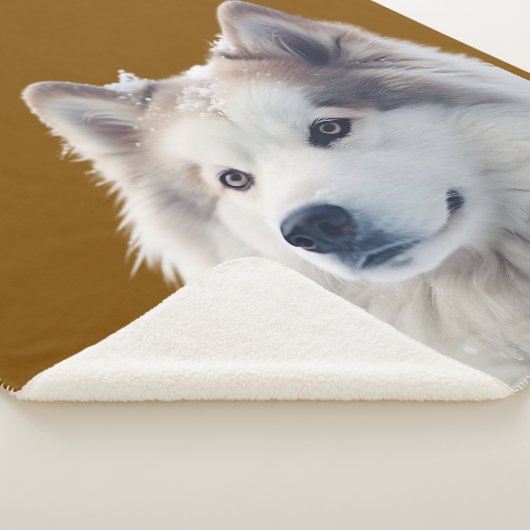 Personalized Dog Photo Blanket シェルパブランケット (3/4)