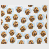 Personalized Dog Photo Custom Pet ラッピングペーパー (フラット)