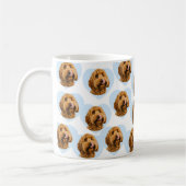Personalized Dog Photo | Custom Pet Heart  コーヒーマグカップ (左)
