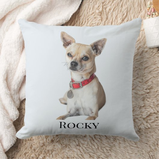 Personalized Dog Photo | Custom Pet Name  クッション (ブランケット)