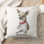 Personalized Dog Photo | Custom Pet Name クッション (ブランケット)