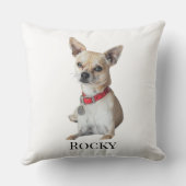 Personalized Dog Photo | Custom Pet Name クッション (裏面)