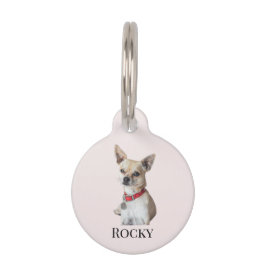 Personalized Dog Photo | Custom Pet Name  ペット　ネームタグ