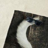 Personalized Dog Photo Family name ビーチタオル (インサイチュ)