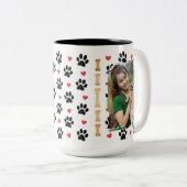 Personalized Dog Photo Mug – Custom Pet Picture &  ツートーンマグカップ (正面右)