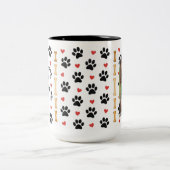 Personalized Dog Photo Mug – Custom Pet Picture &  ツートーンマグカップ (中央)