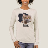 Personalized Dog Photo + Name for Pet Lovers gifts トライブレンドTシャツ (正面)