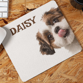 Personalized Dog Photo & Name Mouse Pad マウスパッド
