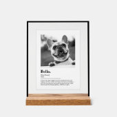 Personalized Dog Photo Print Dictionary Definition アクリルサイン (正面)