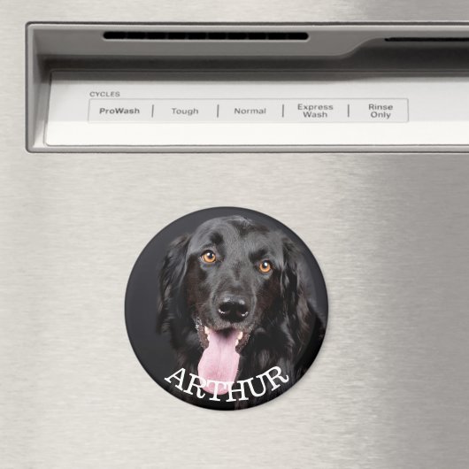 Personalized Dog Photo Refrigerator Magnet マグネット (インサイチュ (食洗機))