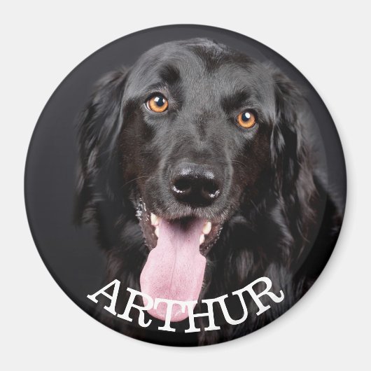 Personalized Dog Photo Refrigerator Magnet マグネット (正面)