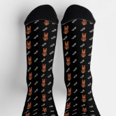Personalized Dog Photo Socks ソックス (上部)