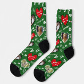 Personalized Dog Photo Socks | Custom Dog Socks ソックス (左)