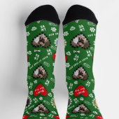 Personalized Dog Photo Socks | Custom Dog Socks ソックス (上部)