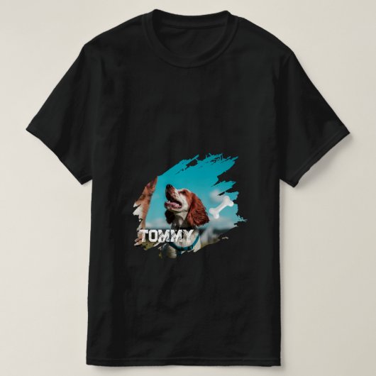 Personalized Dog Photo T-Shirt Tシャツ (デザイン正面)