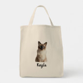 Personalized dog photo tote bag, personalized cat トートバッグ (裏面)