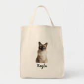Personalized dog photo tote bag, personalized cat トートバッグ (正面)