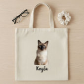 Personalized dog photo tote bag, personalized cat トートバッグ