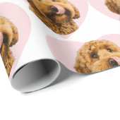 Personalized Dog Photo Valentine  ラッピングペーパー (ロールコーナー)
