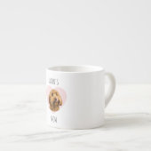 Personalized Dog Photo Valentine | Custom Pet  エスプレッソカップ (正面右)