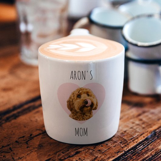 Personalized Dog Photo Valentine | Custom Pet  エスプレッソカップ