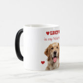 Personalized Dog Photo Valentine’s Day Mug モーフィングマグカップ (正面左)