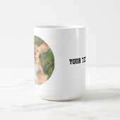 Personalized Dog Photo with Text | Custom Gift コーヒーマグカップ (中央)