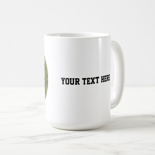 Personalized Dog Photo with Text | Custom Gift コーヒーマグカップ (正面右)