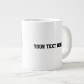 Personalized Dog Photo with Text | Custom Gift ジャンボコーヒーマグカップ (正面右)