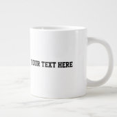 Personalized Dog Photo with Text | Custom Gift ジャンボコーヒーマグカップ (右)