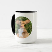 Personalized Dog Photo with Text | Custom Gift マグカップ (正面左)