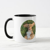 Personalized Dog Photo with Text | Custom Gift マグカップ (左)