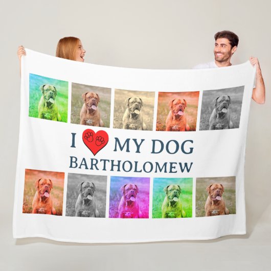 Personalized Dog Pop Art Pet Lover Gift フリースブランケット (インサイチュ)