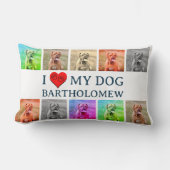 Personalized Dog Pop Art Pet Lover Gift ランバークッション (正面)