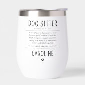 Personalized Dog Sitter Pet Sitter Funny Gifts (左面)