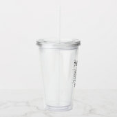 Personalized Dog Sitter Pet Sitter Funny Gifts アクリルタンブラー (右)