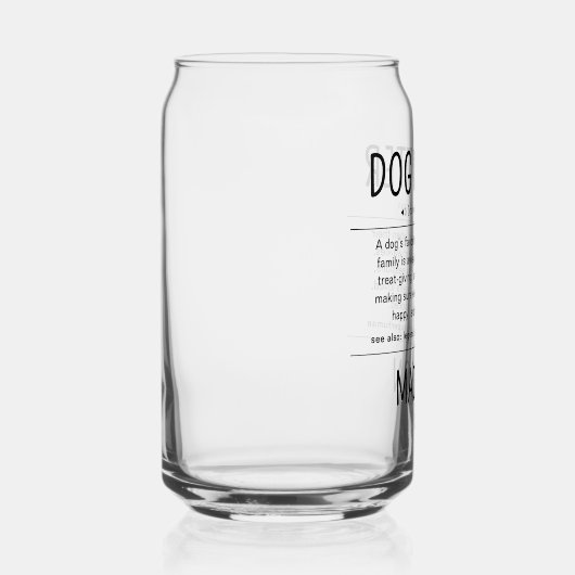 Personalized Dog Sitter Pet Sitter Funny Gifts ガラス缶 (右)