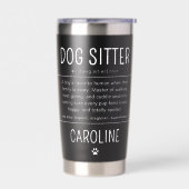 Personalized Dog Sitter Pet Sitter Funny Gifts 保温保冷タンブラー (左面)