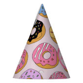 Personalized Donut-Themed Birthday Cone パーティーハット (左)