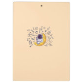 Personalized Doodle Space Planets Back to School クリップボード (裏面)