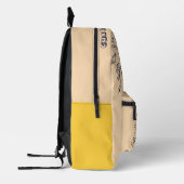 Personalized Doodle Space Planets Back to School プリントバックパック (左)