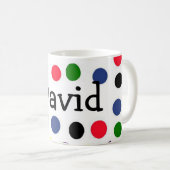 Personalized Doted Mug コーヒーマグカップ (正面右)
