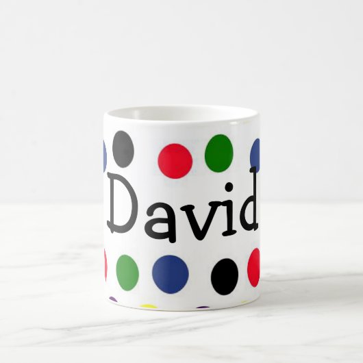 Personalized Doted Mug コーヒーマグカップ (中央)