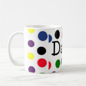 Personalized Doted Mug コーヒーマグカップ (左)