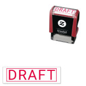 Personalized DRAFT Label Self Inking Stamp Design セルフインキングスタンプ (インサイチュ)