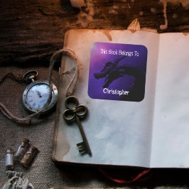 Personalized Dragon This book belongs to スクエアシール