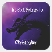 Personalized Dragon This book belongs to スクエアシール (正面)